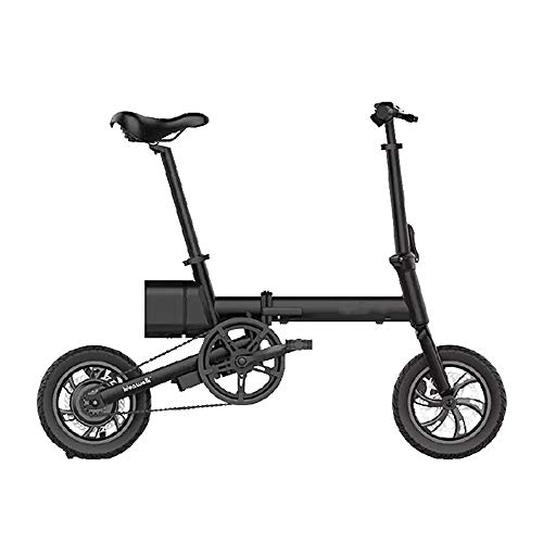 Electric Bike : Hebbp1 Folding Electric Car 12 Inch Ultra Light Electric Folding Bicycle Mini Motorcycle