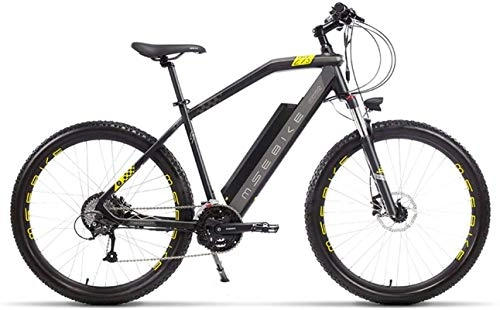 Electric Bike : High-speed 27.5-Inch 27-Speed Folding Electric Mountain Bikes, Lithium Battery Aluminum Alloy Light And Convenient for Off-Road Vehicles for Men And Women