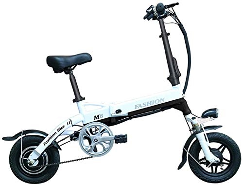 Electric Bike : High-speed Electric Bike Foldable Electric Bike with 250W Motor, 36V 6Ah Battery Smart Display Dual Disc Brake And Three Working Modes (Color : Black)