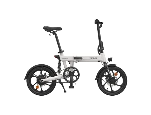 Electric Bike : HIMO Z16 Folding Electric Bike, IPX7 Waterproof, 20 Inches, Aluminum, Shock Absorption, Removable Lithium Battery, Lightweight and Portable, Easy to Travel