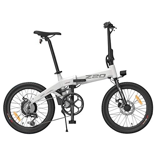 Electric Bike : HIMO Z20 Folding Electric Bike for Adults, Mens Mountain Bike, 20" Electric Bicycle / Commute E-bike with 250W Motor, 36V 10Ah Battery, Shock Absorber, Professional 6-speed transmission Gears (White)