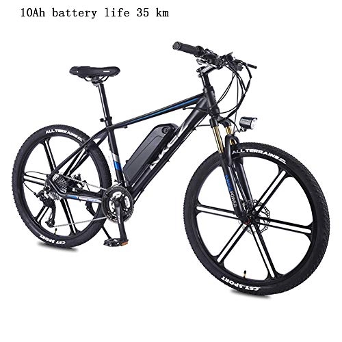 Electric Bike : HJCC Electric Bicycle Mountain Bike, 10AH, 36V Lithium-Ion Battery, 26 Inches, Adult Variable Speed Power-Assisted Bicycle