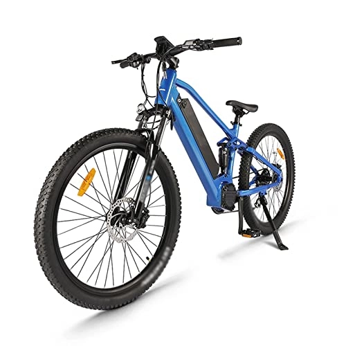 Electric Bike : HMEI Electric Bikes for Adults Electric Bike For Adults 750W Electric Bicycle 34 Mph 27.5" Fat Tire 48V 25Ah Lithium-Ion Battery Removable Ebike Snow Beach Mountain E-Bike (Color : Blue)