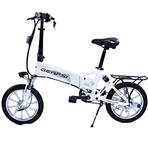 Electric Bike : Hokaime Foldable Electric Bicycle Adult 16 Inch Bicycle, Equipped With 36V Electric Bicycle Usb Port 250W