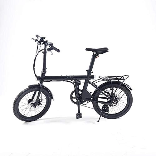 Electric Bike : HUAWAY Mad 350 Electric Folding Bike 7 Speed Pedal Assist Lithium Ion Battery 36v 5.2AH / 7A Wheels 20 inch Battery Hyde under Seat