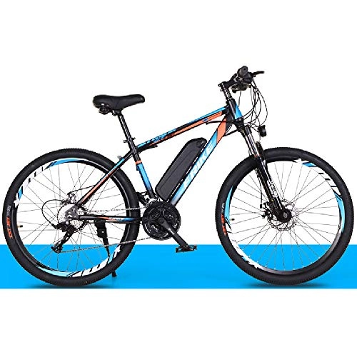 Electric Bike : HXwsa Electric Mountain Bike, 36V / 10Ah High-Efficiency Lithium Battery-Range of Mileage 30-52Km-High Carbon Steel 26-Inch Electric Bicycle, Disc Brake Three Working Modes, B