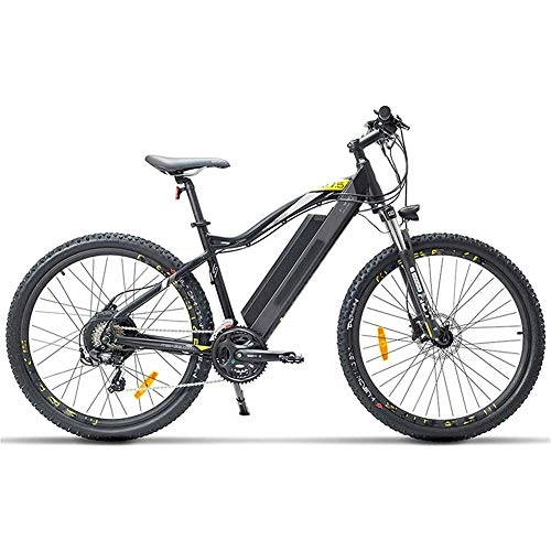 Electric Bike : HY-WWK Electric Bike for Adults, 27.5 inch Mountain Urban Commuter E Bike 400W Brushless Motor 48V 13Ah Removable Lithium Battery Suspension Fork Oil Disc Brake