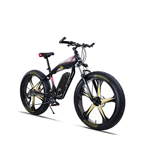 Electric Bike : IEASEzxc Bicycle Electric Snow Mountain Bike 4.0 Tire Fit Snow Tire Powerful High Speed Drive Off-Road Beach Electric Bike