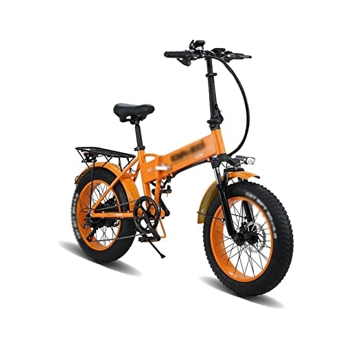 Electric Bike : INVEESzxc Electric Bicycle 20 Inch Fold Electric Bike Electric Bicycle with 7 Speed Fat tire snowmobile