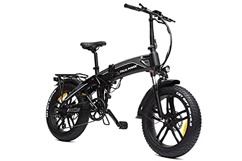 Electric Bike : Italia Power - Off Grid, E-Bike BASALT, FAT, Unisex, Adult, Black / Grey