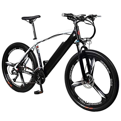 Electric Bike : KKKLLL Electric Car Bike 48 V Lithium Battery Car Men and Women Mountain Bike Aluminum Alloy Unicycle Power Battery Car Speed 90 Km Black