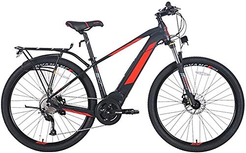 Electric Bike : KKKLLL Electric power mountain bike 500 lithium battery aluminum frame bicycle disc brake bicycle 9 speed