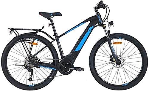 Electric Bike : KKKLLL Electric Power Mountain Bike 500 Lithium Battery Center Aluminum Alloy Frame Bicycle Disc Brake Bicycle 9 Speed