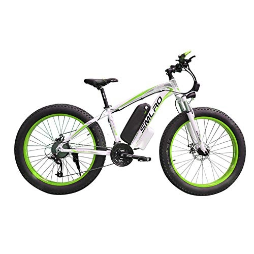 Electric Bike : Knewss 26 Inch Electric Bike 1000W Motor Fat Tire Mens Snow Beach Ebike 48V 13AH Lithium-ion Battery Adult Electric Bicycle-36V8AH350W 26 Inch