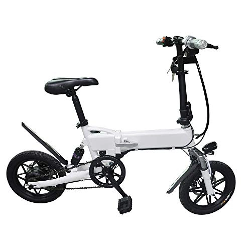 Electric Bike : L.B Electric Bike12 inch two-wheeled portable folding electric power bicycle / body waterproof small travel generation car battery car