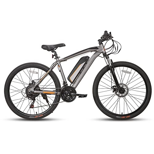 Electric Bike : LDGS ebike Electric Bike for Adults 20MPH(32 km / h) 26 Inch Tire 21 Speed Electric Bicycle 36V / 350W Electric Mountain Bike-Ebike (Color : Gray)