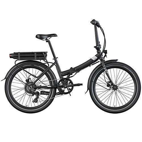 Electric Bike : Legend eBikes Unisex's Siena 10, 4Ah Folding Electric Bike for Adult, Onyx Black, 36V 10.4Ah (374.4Wh) Battery