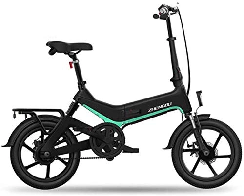 Electric Bike : Leifeng Tower High-speed Electric Bike Removable Large Capacity Lithium-Ion Battery (36V 250W) for City Commuting Outdoor Cycling Travel Work Out (Color : Green)