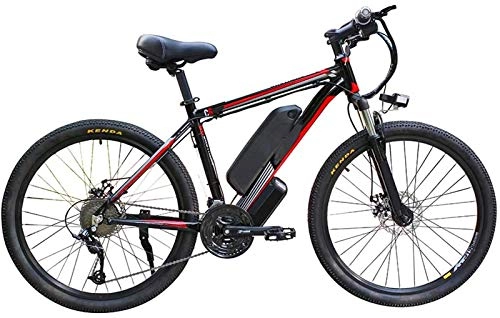Electric Bike : Leifeng Tower High-speed Electric Bikes for Adult 1000w 26-inch Electric Mountain Bike, with Removable 48v and 13ah Battery 21-speed Gear Change for Outdoor Cycling Travel Work out (Color : Gray)