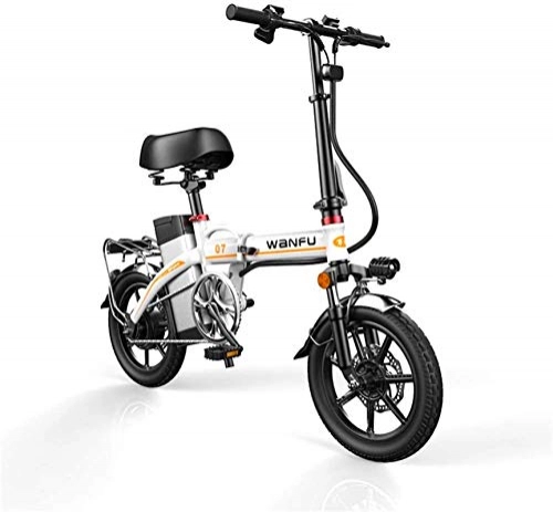 Electric Bike : Leifeng Tower High-speed Fast Electric Bikes for Adults 14 inch Wheels Aluminum Alloy Frame Portable Folding Electric Bicycle with Removable 48V Lithium-Ion Battery Powerful Brushless Motor