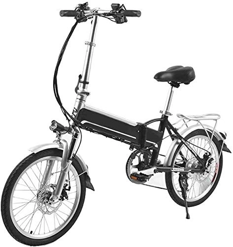 Electric Bike : Leifeng Tower High-speed Foldable Electric Bike 20 Inch 48v 8a Electric Bike Lithium Battery Aluminum Alloy 250w Powerful Electric Mountain / snow / city Bike Led Bike Light Suspension Fork and Gear