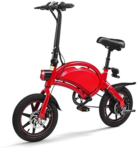 Electric Bike : Lhtweht foldable electric bikes for adults Folding electric car bike electric car car adult male and female general electric car car, Red