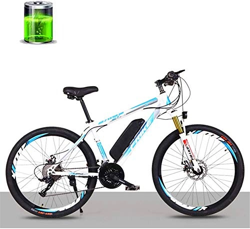 Electric Bike : Lightweight 26-Inch Electric Lithium Mountain Bike Bicycle, 36V250W Motor / 10AH Lithium Battery Electric Bicycle, 27-Speed Male and Female Adult Off-Road Variable Speed Racing Inventory clearance
