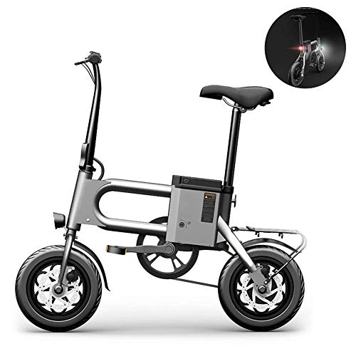 Electric Bike : LKLKLK 12" Folding Electric Bike with 36V Lithium-Ion Battery, 350W Motor And Remote Start Three Modes Lightweight E-Bike