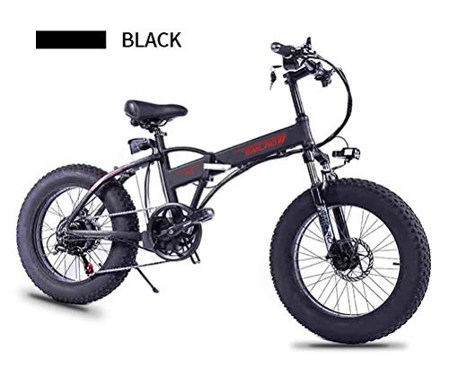 Electric Bike : LOO LA Electric Bikes for Adult, Magnesium Alloy Ebikes Bicycles All Terrain, 20" 48V 350W 10Ah Removable Lithium-Ion Battery Bicycle Ebike, SHIMANO 7 speed gear shift aluminium
