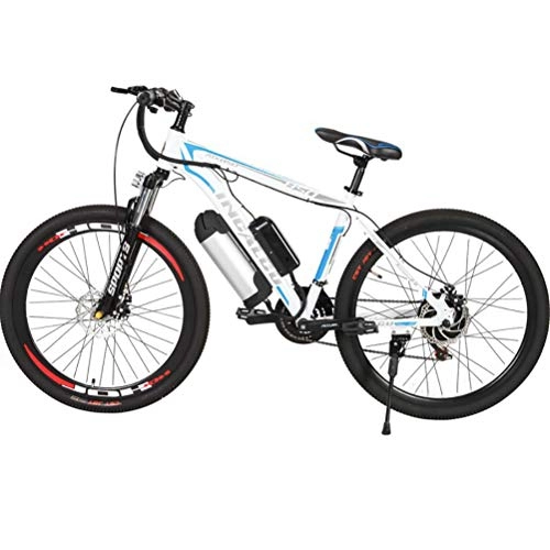Electric Bike : LOO LA Folding Mountain Bike for Adult 36V 12AH Electric Mountain Bicycle and 21 Speed Electric Mountain Bike Off Road Double disc brakes e bike for Adults