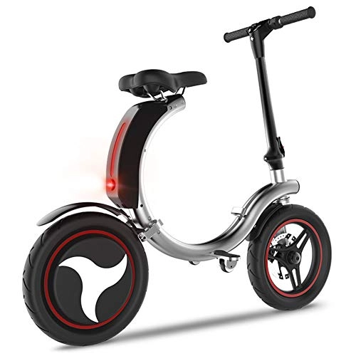 Electric Bike : LPsweet Folding Electric Bike, Portable Mini Female Small Aluminum Alloy Frame with LED Lighting Travel Pedal, Maximum Speed 40 KM / H, 40km
