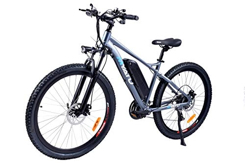 Electric Bike : Lsmaa 27.5" Electric Bike for Adults, Electric Bicycle with 250W Motor, 36V 8Ah Removable Battery, Professional 21 Speed Transmission Gears (Color : Grey)
