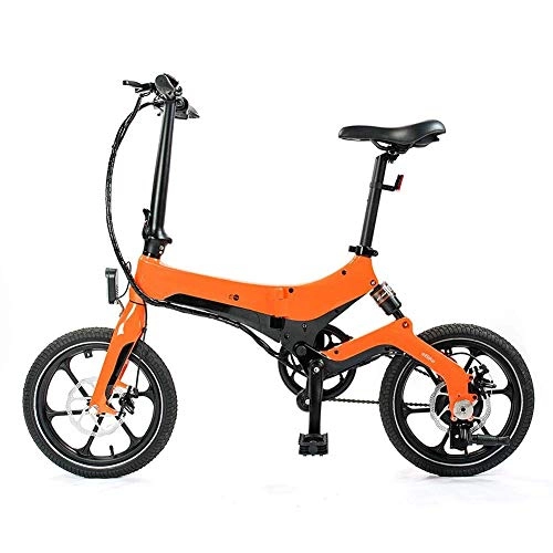 Electric Bike : Lsmaa Electric Bike, Urban Commuter Folding E-Bike, Max Speed 25Km / H, 12Inch Super Lightweight, 250W / 36V Removable Charging Lithium Battery, Unisex Bicycle