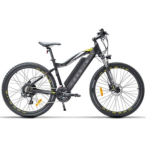 Electric Bike : LUO Electric Bike 27.5 inch E Bike, 400W 48V 13Ah Mountain Bike, 5 Level Pedal Assist, Suspension Fork, Oil Disc Brake, Powerful Electric Bicycle