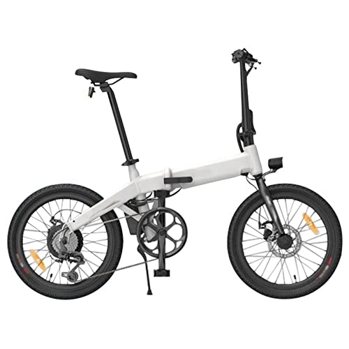 Electric Bike : LWL Electric Bike Foldable for Adults 250W Motor 20" Tire EBike 16mp / h 36V Removable 10Ah Battery Lightweight Electric Bicycle (Color : White)