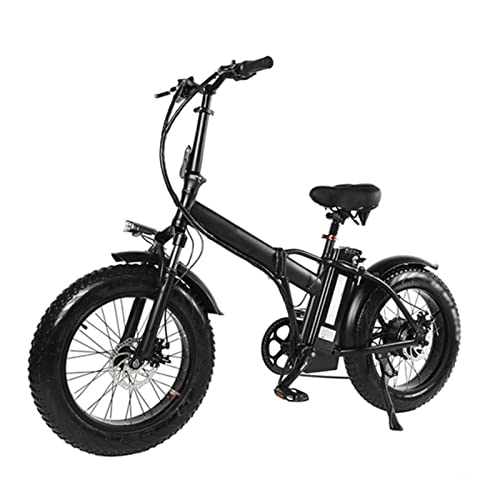 Electric Bike : LWL Electric Bikes for Adults Electric Bike Foldable for Adults 750W / 1000W48V 15Ah 20 Inch Mountain Bike Fat Bike Pedal Assist E-Bike (Color : G48V18A1000W, Number of speeds : 1 PC battery)