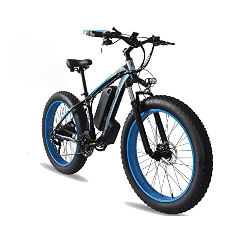 Electric Bike : LWL Electric Bikes for Adults Electric Bikes for Adults Men 1000W 26 Inch Fat Tire Electric Bike 48V 18Ah Removable Lithium Battery Electric Bicycle Beach Ebike (Color : B, Size : One 18AH battery)