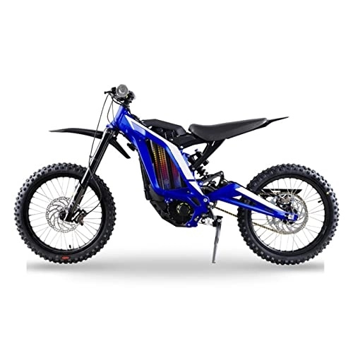 Electric Bike : LWL Electric Off-Road Motorcycle for Adults 37 Mph 48V 3000W High-Speed Motor Electric Bike Softail Shock Electric Motorcycle (Color : Blue)