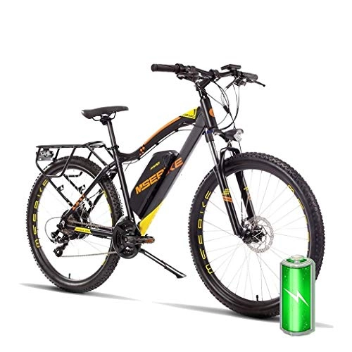 Electric Bike : LYRWISHLY Electric Mountain Bike, 400W 26'' Electric Bicycle With Removable 36V 8Ah / 13Ah Lithium-Ion Battery For Adults, 21 Speed Shifter