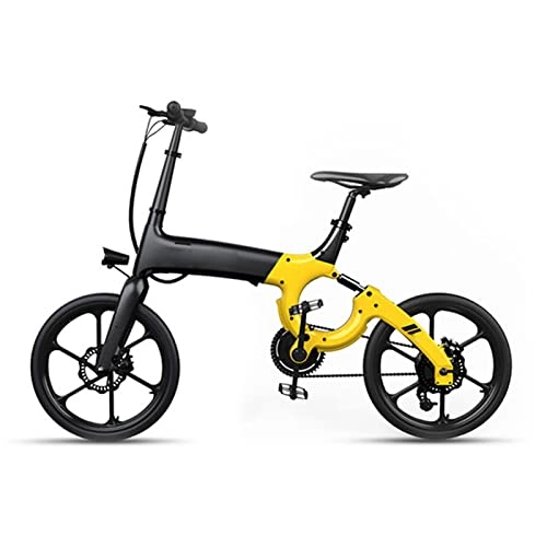Electric Bike : LYUN Folding Electric Bikes for Adults 250W Motor 36V Hide Lithium Battery 20 Inch City Electric Bicycle ​Fold Ebik (Color : Orange)