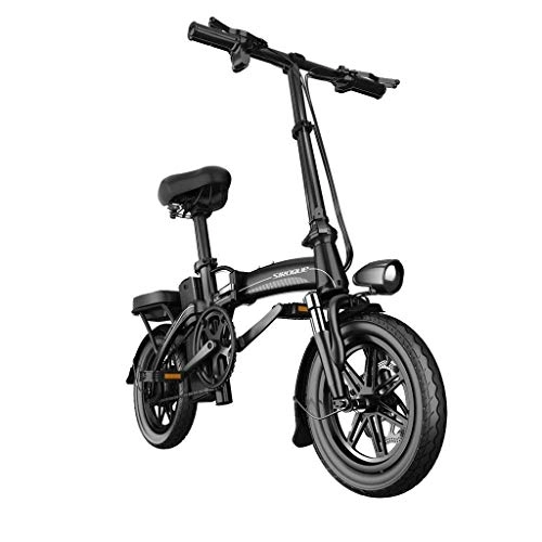 Electric Bike : LZMXMYS electric bike, Adult Folding Electric Bike With 400W Motor, Removable 48V 30AH Waterproof Large Capacity Lithium Battery, Commuter Electric Bike / Travel Electric Bike