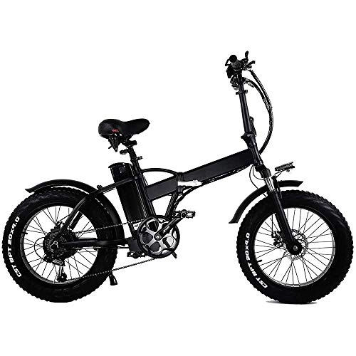 Electric Bike : LZMXMYS electric bike, Electric Bicycle Electric Bikes For Adults 500W Brushless Motor Electric Bike Fat Tire Electric Bike Electric Folding Bicycle Fat Tire 20 * 4", With 48V 15Ah Lithium Ion Battery