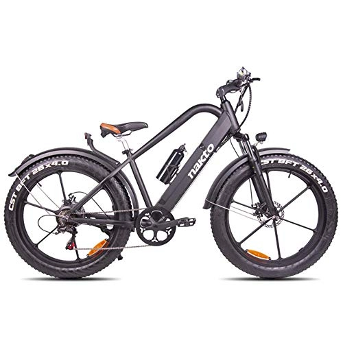 Electric Bike : LZMXMYS electric bike, Electric mountain bike, 26-inch hybrid bicycle / 18650 lithium battery 48V 6-speed hydraulic shock absorber & front and rear disc brakes, durability up to 70km