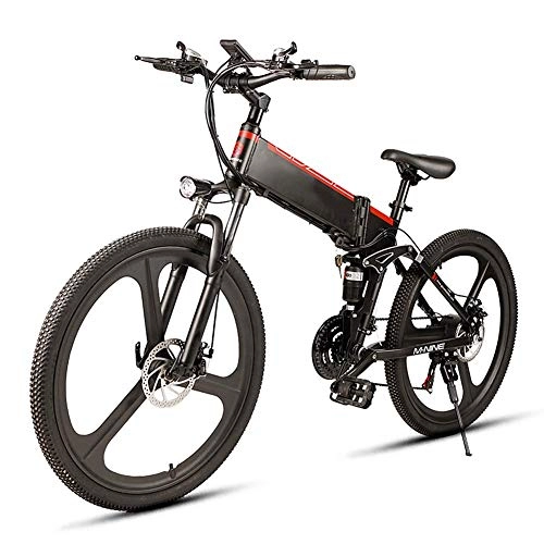 Electric Bike : LZMXMYS electric bike26inch Electric Mountain Bike Assist Electric bicycle with Removable Large Capacity Lithium-Ion Battery(48V 350W) 21 Speed Gear and Three Working Modes for Adult