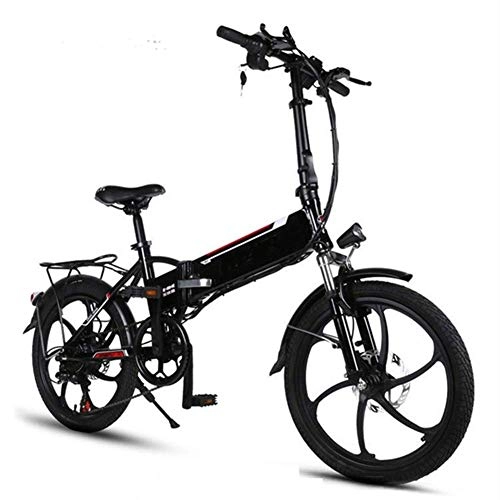 Electric Bike : LZMXMYS electric bikeAluminum Frame 20 Inch Electric Bicycle 6 Speeds Folding Mini Ebike 250w Removable Lithium Battery Low-step Adult Bicycle Commuter E-bike City Bicycle Load Capacity 100 Kg