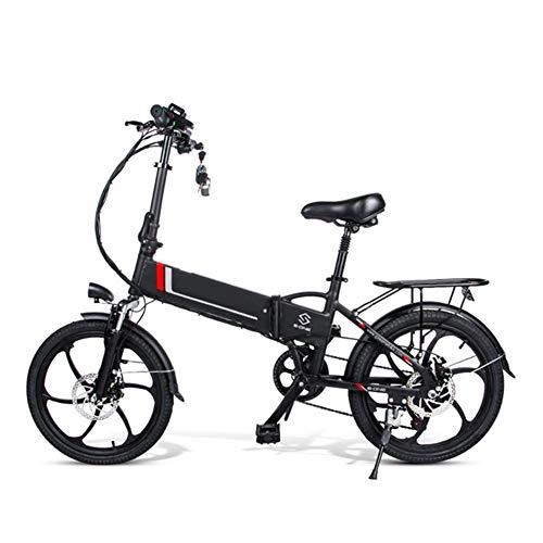 Electric Bike : LZMXMYS electric bikeElectric Bikes for Adult Magnesium Alloy Folding Electric Bicycles All Terrain 48v 10.4 Ah 350w and 25 Km / h Removable Lithium-ion Battery Mountain Ebike for Mens