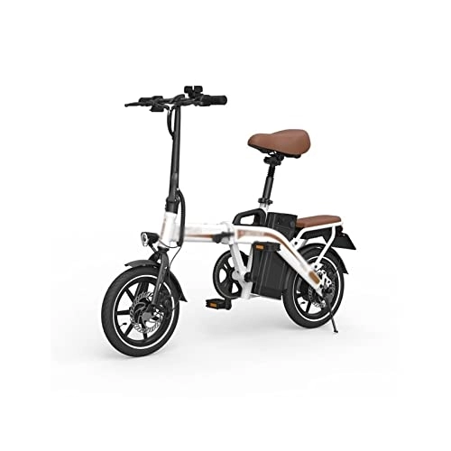 Electric Bike : Mens Bicycle Urban Electric Folding Bicycle Lithium Battery Brushless DC Motor Commuting to Travel ebike