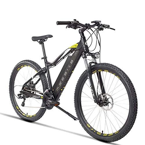 Electric Bike : MIAOYO Adult 27.5 Inch Electric Mountain Bike, Aerospace Grade Aluminum Alloy Electric Bicycle, 400W Electric Off-Road Bikes, 48V Invisible Lithium Battery