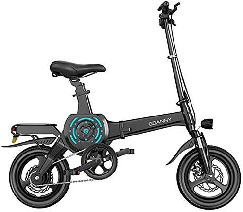 Electric Bike : MQJ Ebikes E-Bike, 14-Inch Tires Portable Folding Electric Bike for Adults with 400W 10-25 Ah Lithium Battery, City Bicycle Max Speed 25 Km / H, 100Km, 100Km