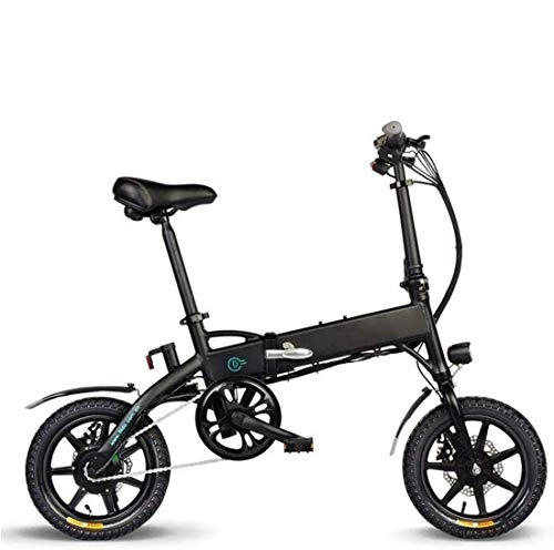 Electric Bike : NAYY Folding Electric Bike for Adults, LED Display Electric Bicycle Commute Ebike 250W Motor, Portable Easy to Store, 11.6Ah Battery, Three Modes Riding assist for Outdoor Cycling (Color : Black)